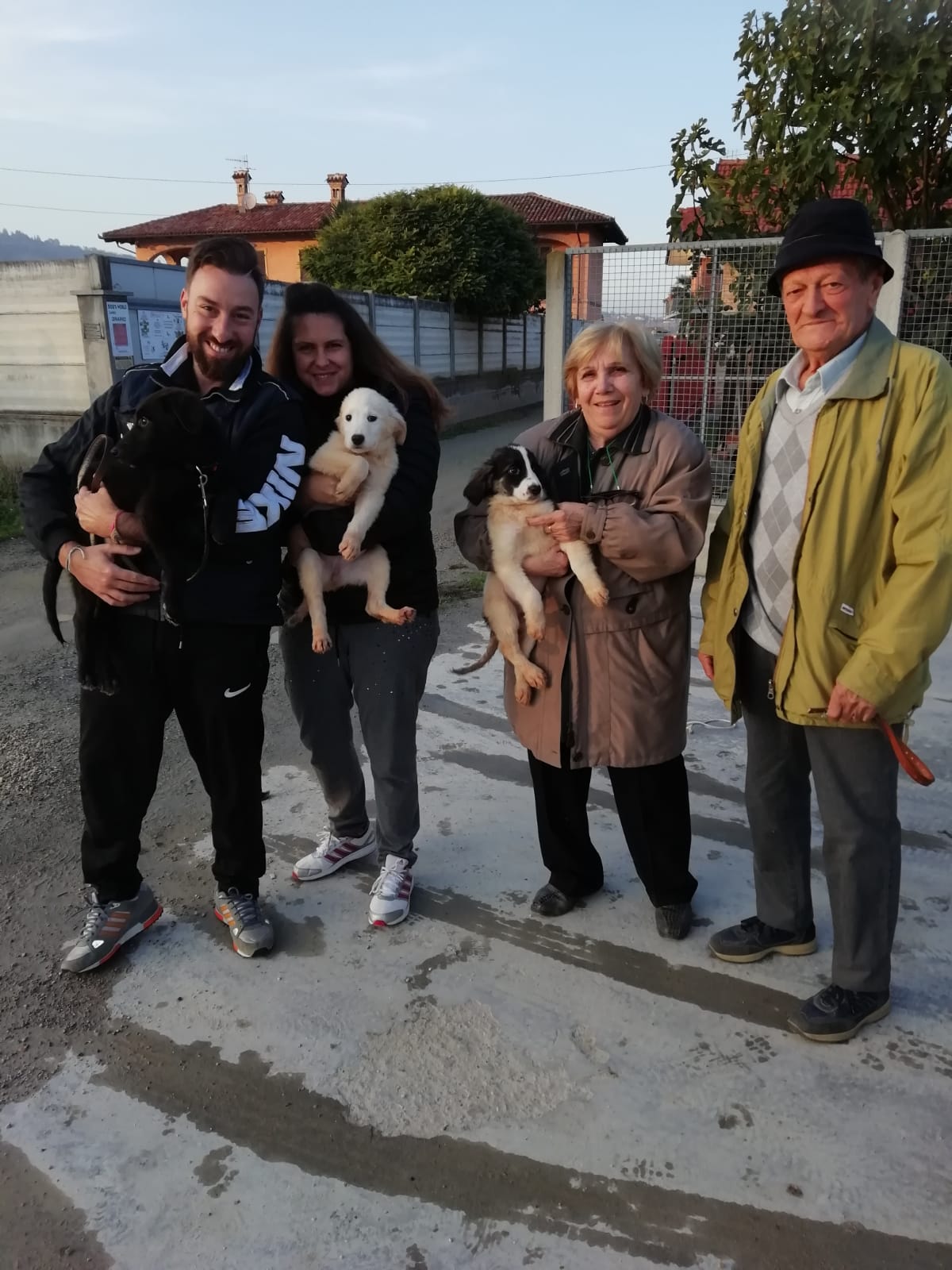 Fotografia del momento dell'adozione